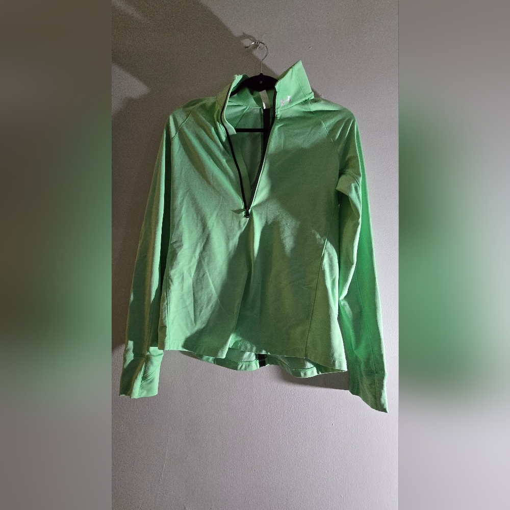 Under Armour Mint Green Quarter-Zip Sweatshirt
